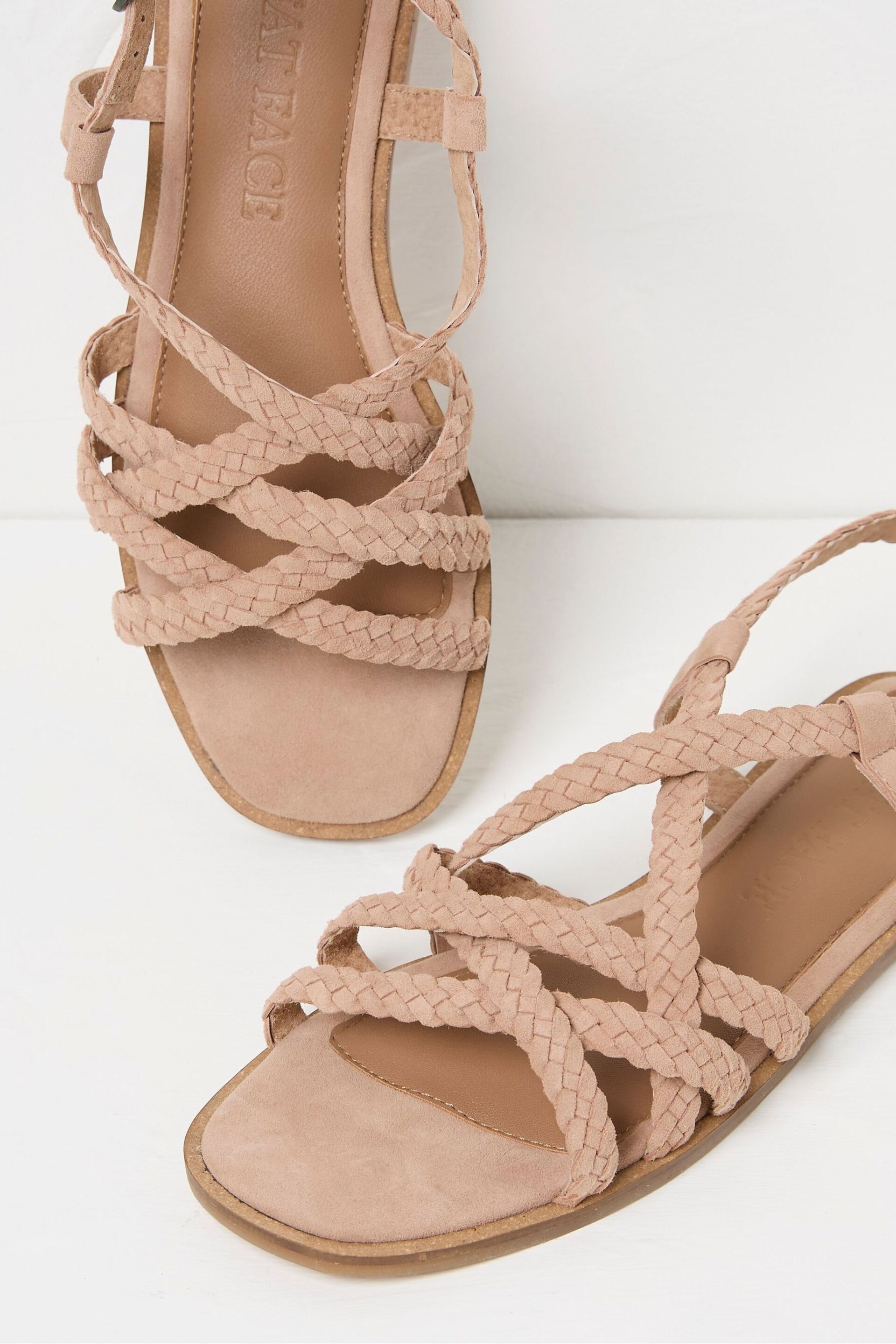 FatFace Pink Suede Strap Sandals - Image 3 of 3