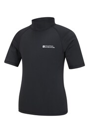 Mountain Warehouse Black Kids Short Sleeved Rash Vest - Image 3 of 5