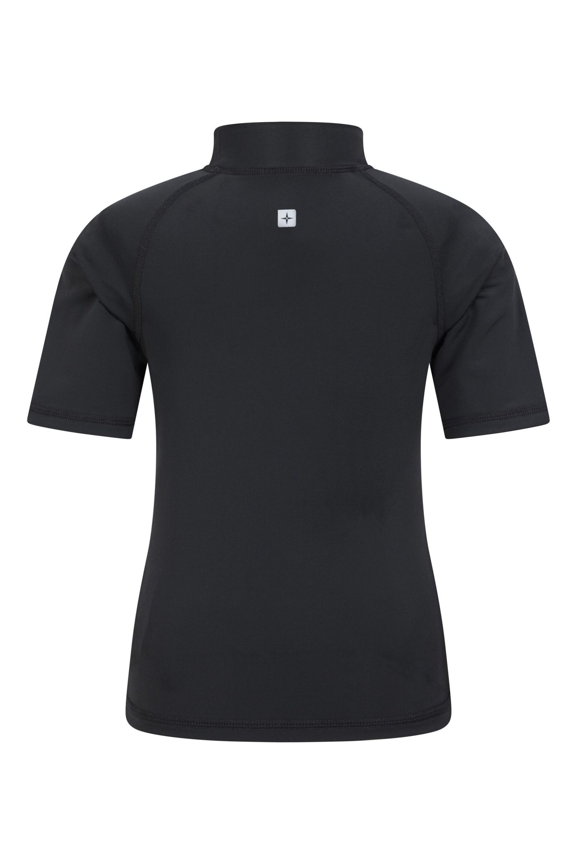 Mountain Warehouse Black Kids Short Sleeved Rash Vest - Image 4 of 5