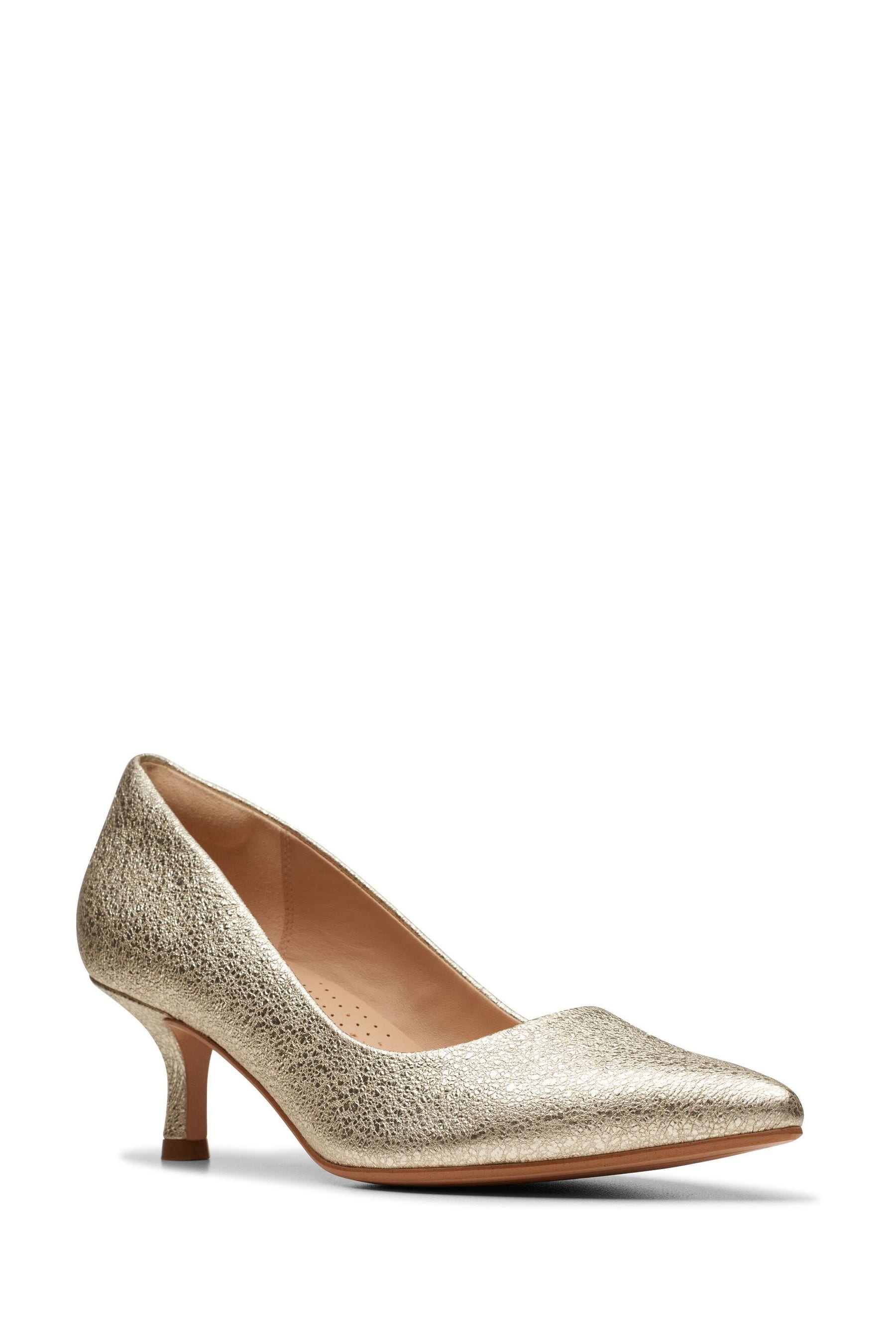 Clarks gold shoes store