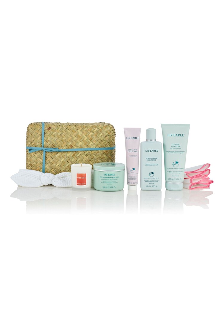 Liz Earle At Home Spa Gift Set Basket (Worth £97) - Image 1 of 2