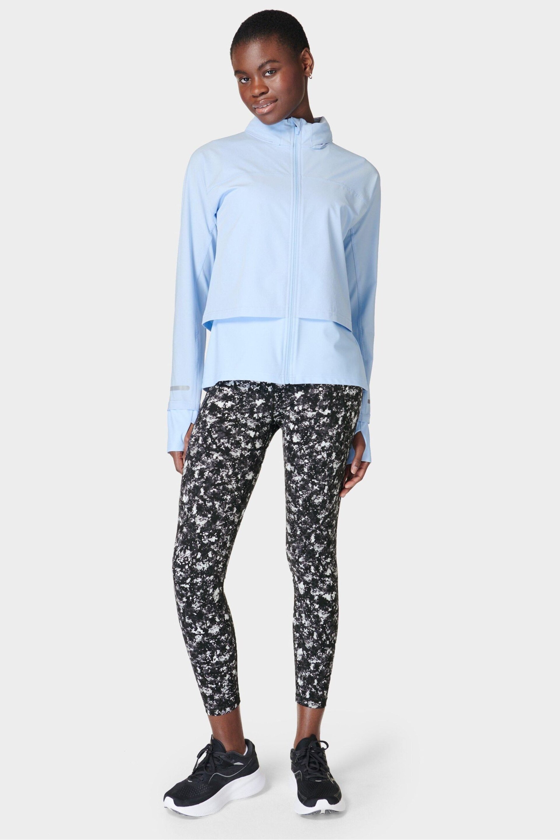 Sweaty Betty Breeze Blue Fast Track Running Jacket - Image 7 of 9