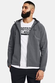 Under Armour Grey Stretch Woven Windbreaker - Image 1 of 2