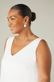 Live Unlimited Curve - White Chiffon Layered Swing Vest Top - Image 2 of 4