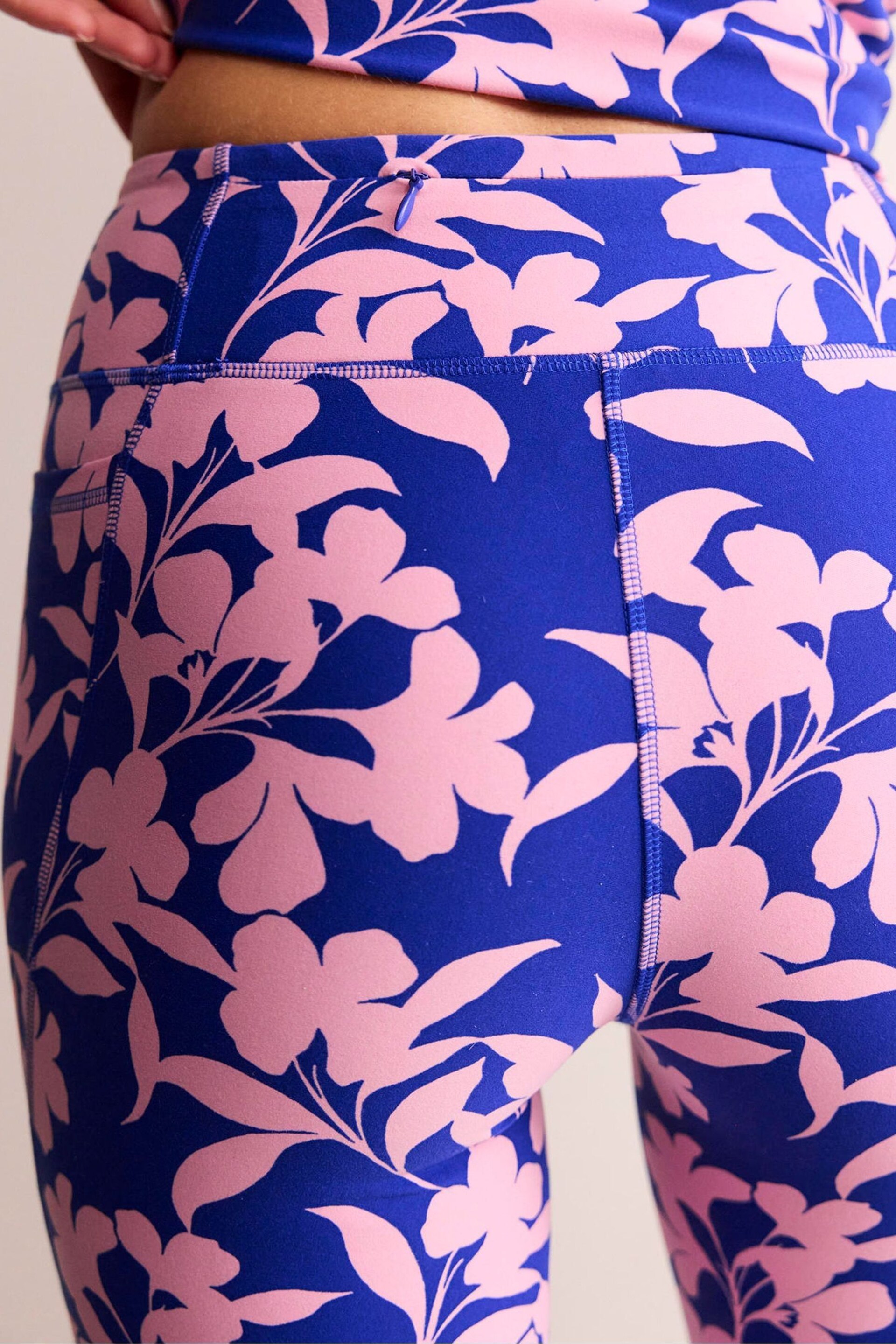 Boden Pink High Waist Pocket Leggings - Image 2 of 5