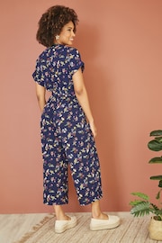 Yumi Blue Sealife Print Jumpsuit - Image 4 of 5