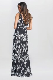 Gina Bacconi Flavia Floral Maxi Black Dress - Image 2 of 4