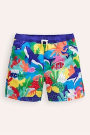 Boden Blue Swim Shorts - Image 1 of 3