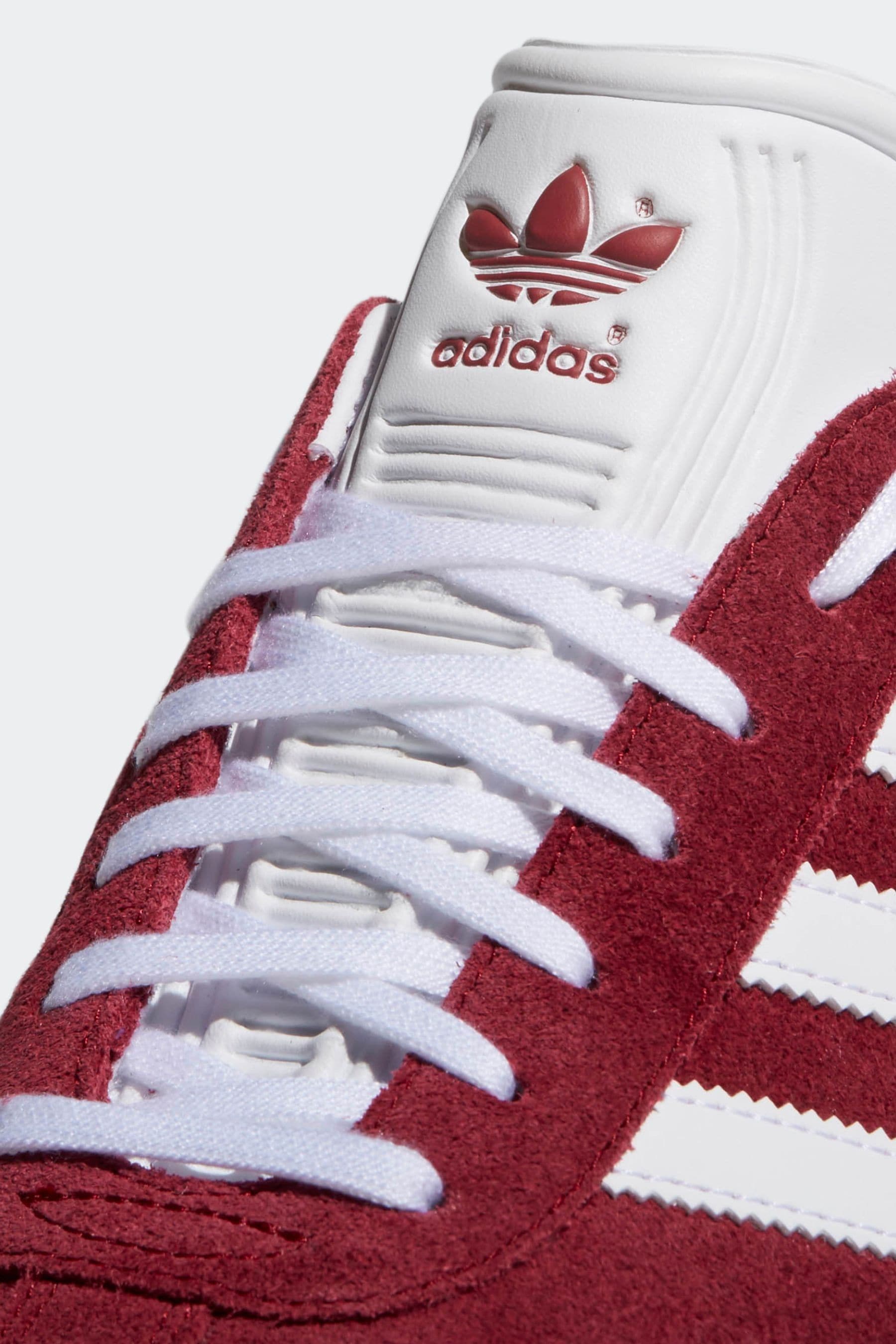 Buy adidas Originals Burgundy Red Gazelle Trainers from Next Luxembourg