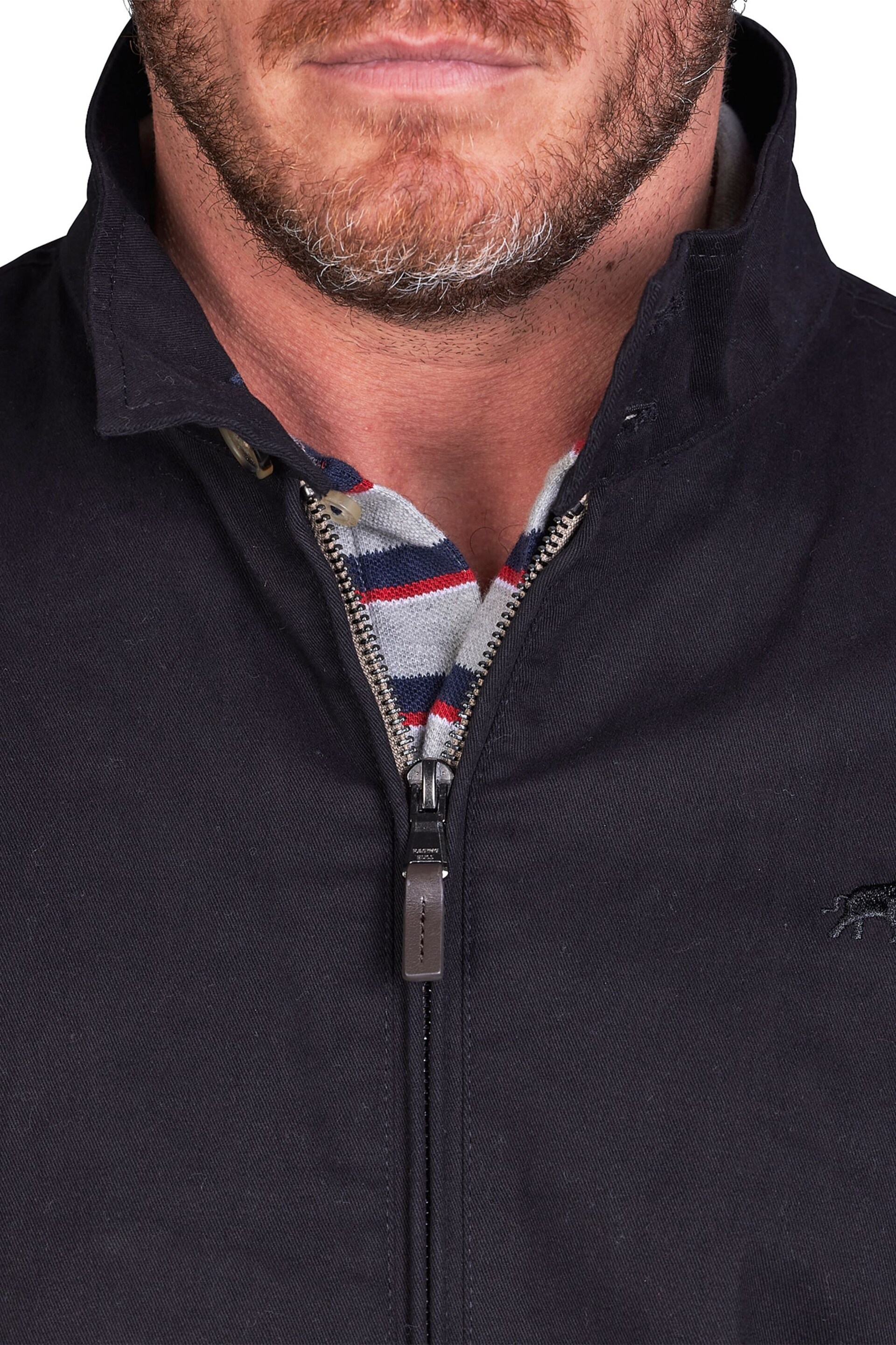 Raging Bull Classic Harrington Black Jacket - Image 4 of 8