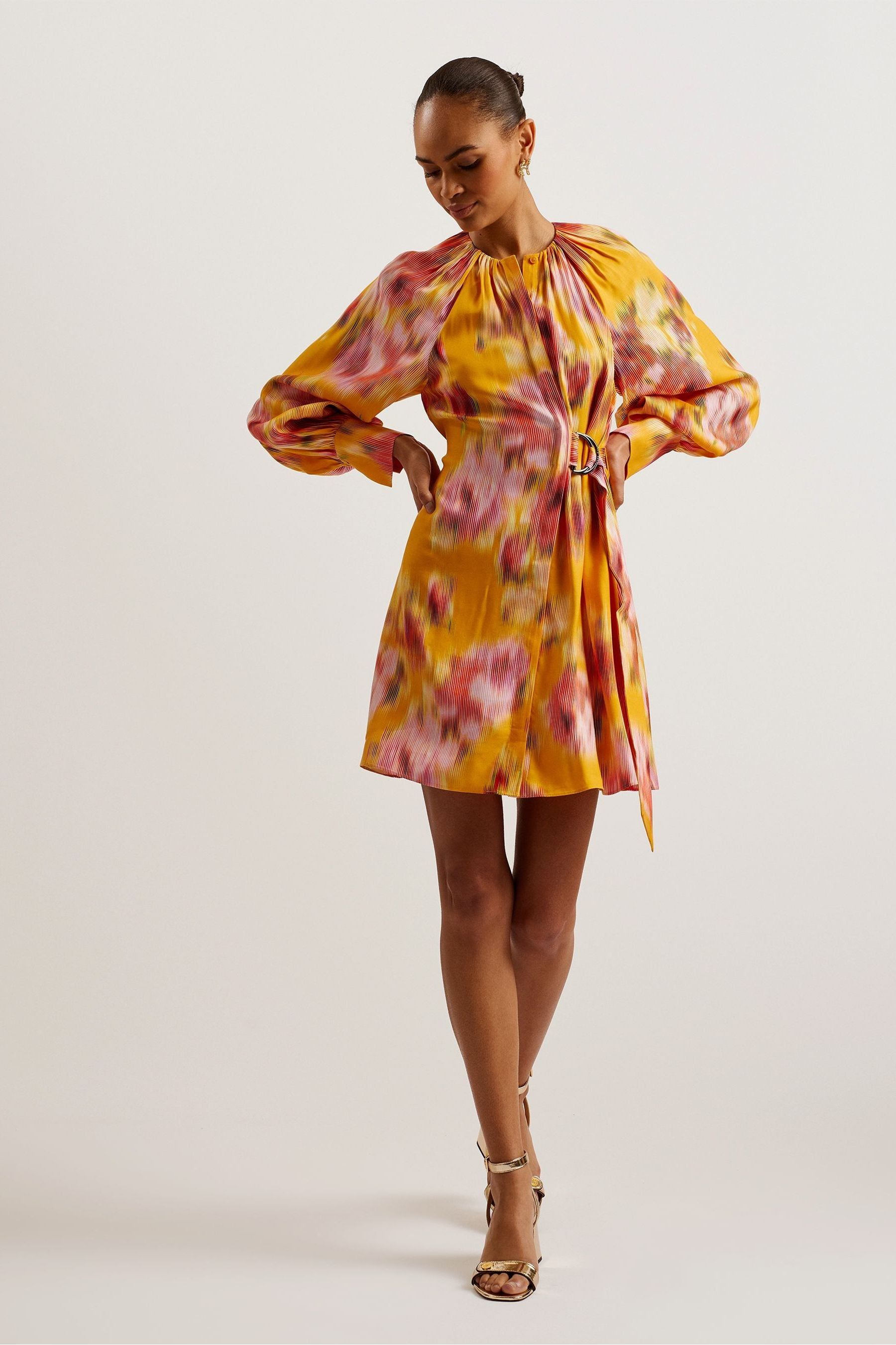 Ted baker dress orange new arrivals