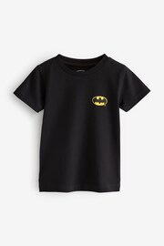 Black Short Sleeve Batman T-Shirt (9mths-7yrs) - Image 1 of 3