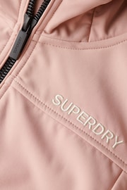 Superdry Pink Hooded Soft Shell Trekker Jacket - Image 5 of 6