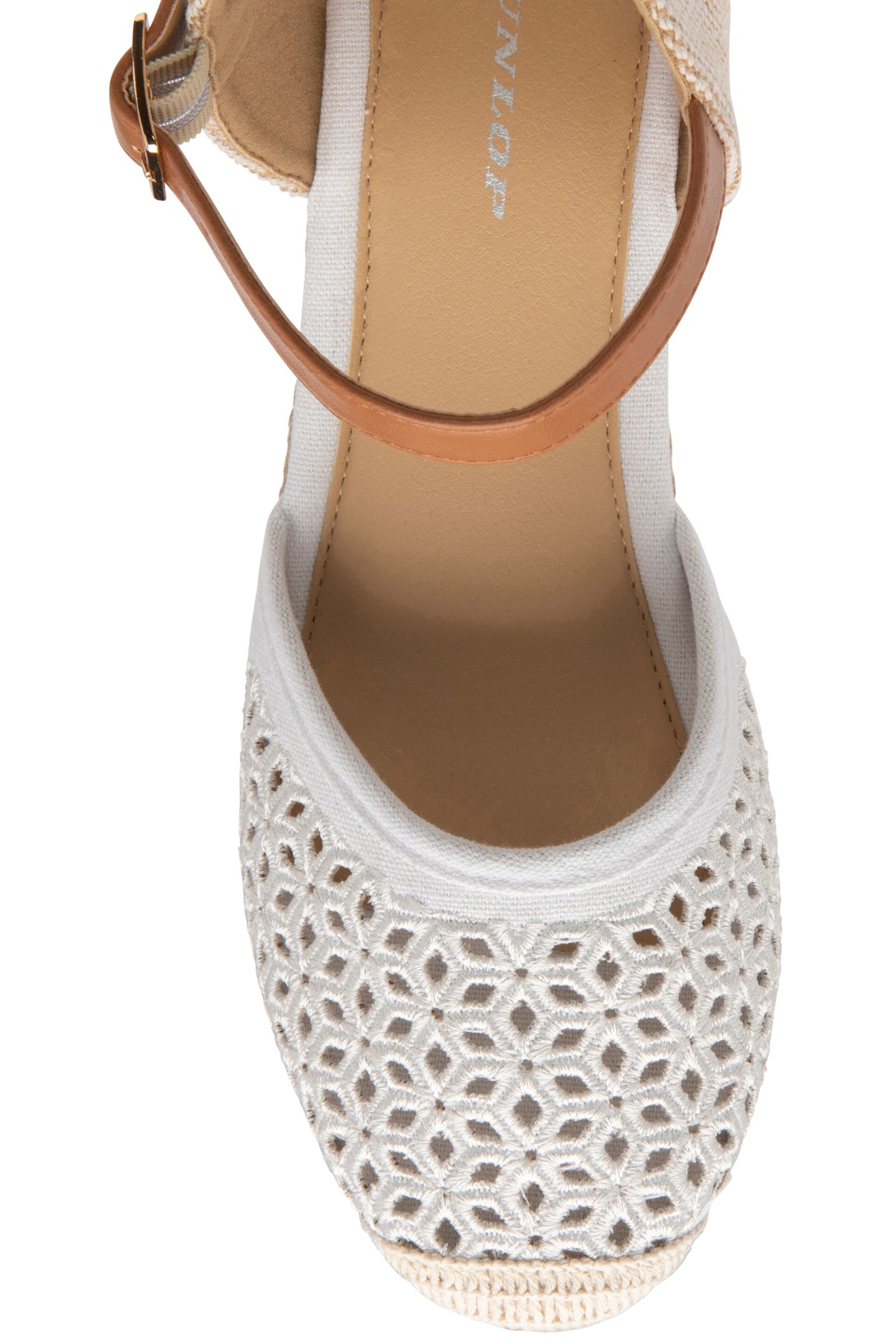 Dunlop White Wedges Espadrilles Sandals - Image 4 of 4
