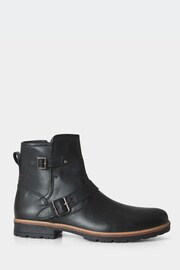 Joe Browns Black Leather Chelsea Style Biker Boots - Image 2 of 5