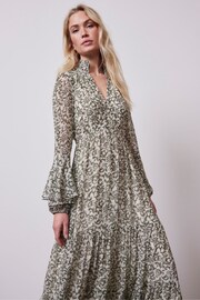 Mint Velvet Green Floral Print Maxi Dress - Image 2 of 4