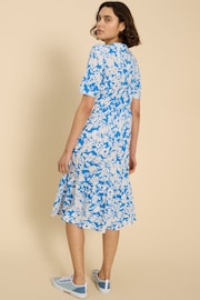 White Stuff Blue Naya Jersey Dress - Image 6 of 8