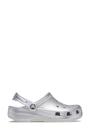 Crocs Silver Glitter Kids Classic Clogs - Image 2 of 6