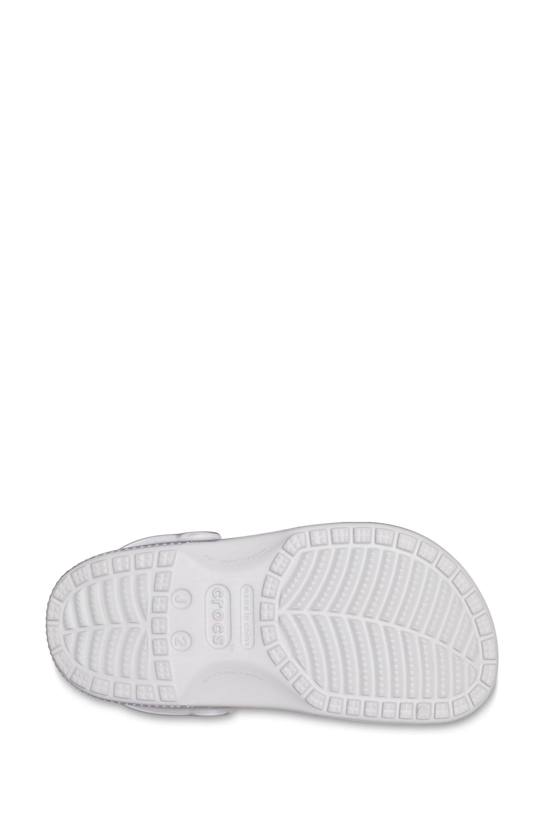 Silver glitter crocs hot sale