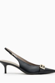 AllSaints Black Slingback Selina Heels - Image 1 of 7