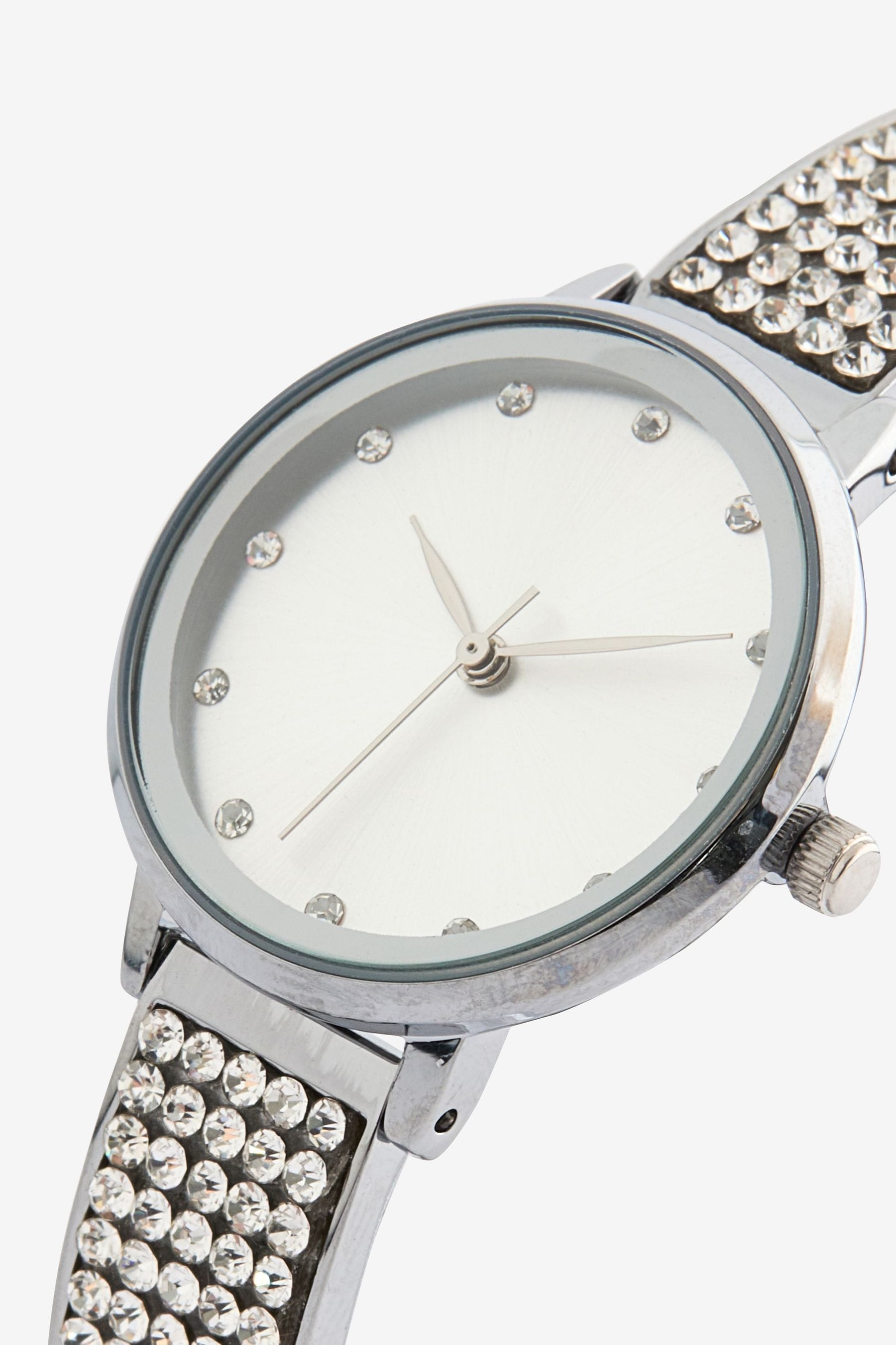 Next silver watch on sale