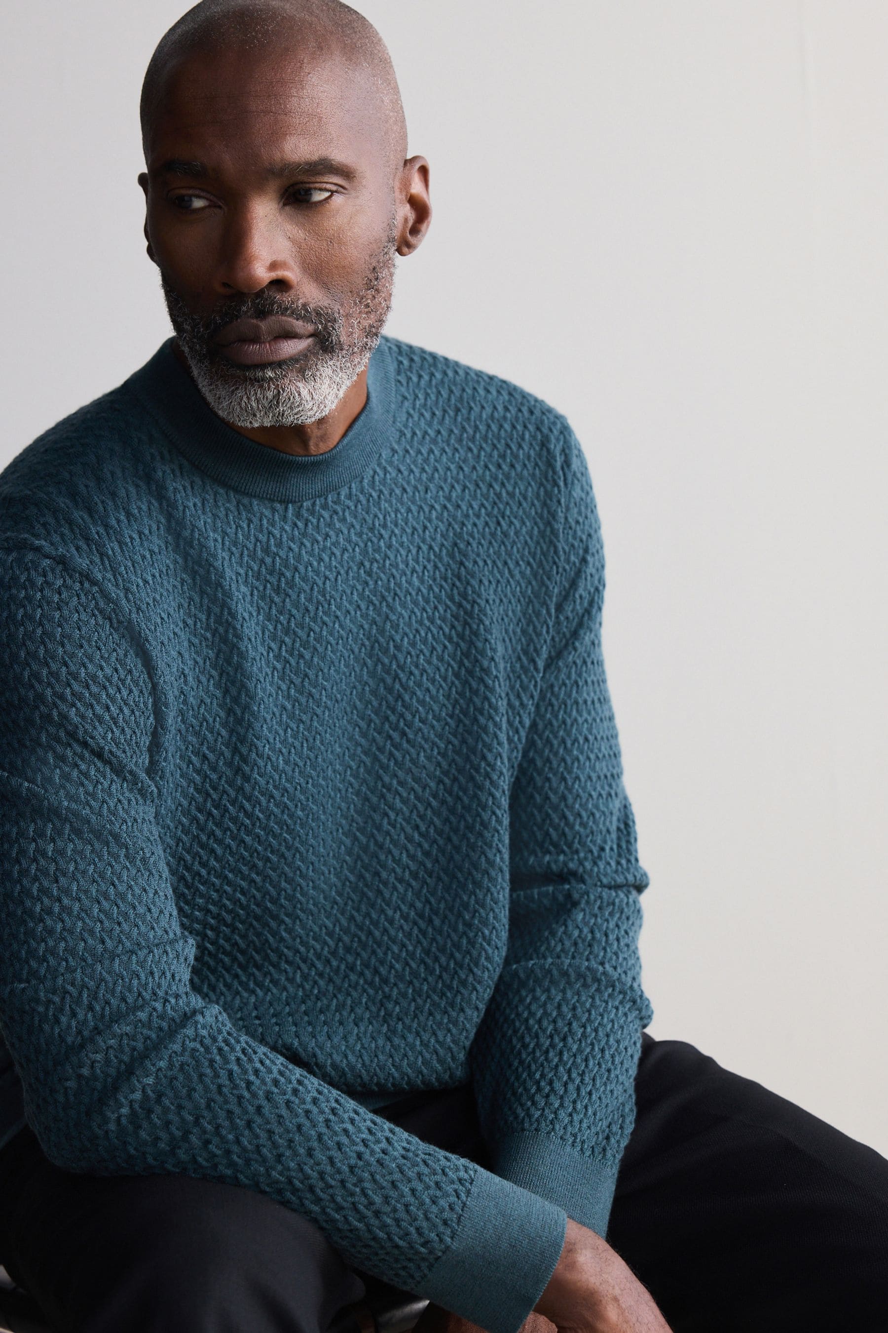 Buy Signature 100 Merino Textured Crew Jumper Next Ukraine