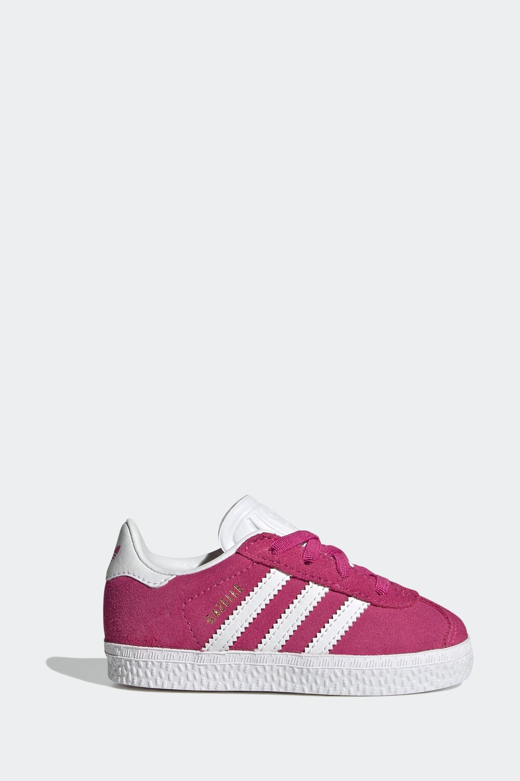 Buy adidas Originals Dark Pink Gazelle Trainers from Next Luxembourg