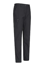 Mountain Warehouse Black Short Length Lightweight Stretch UV Protect Walking Hiker Womens Trousers - Image 2 of 4