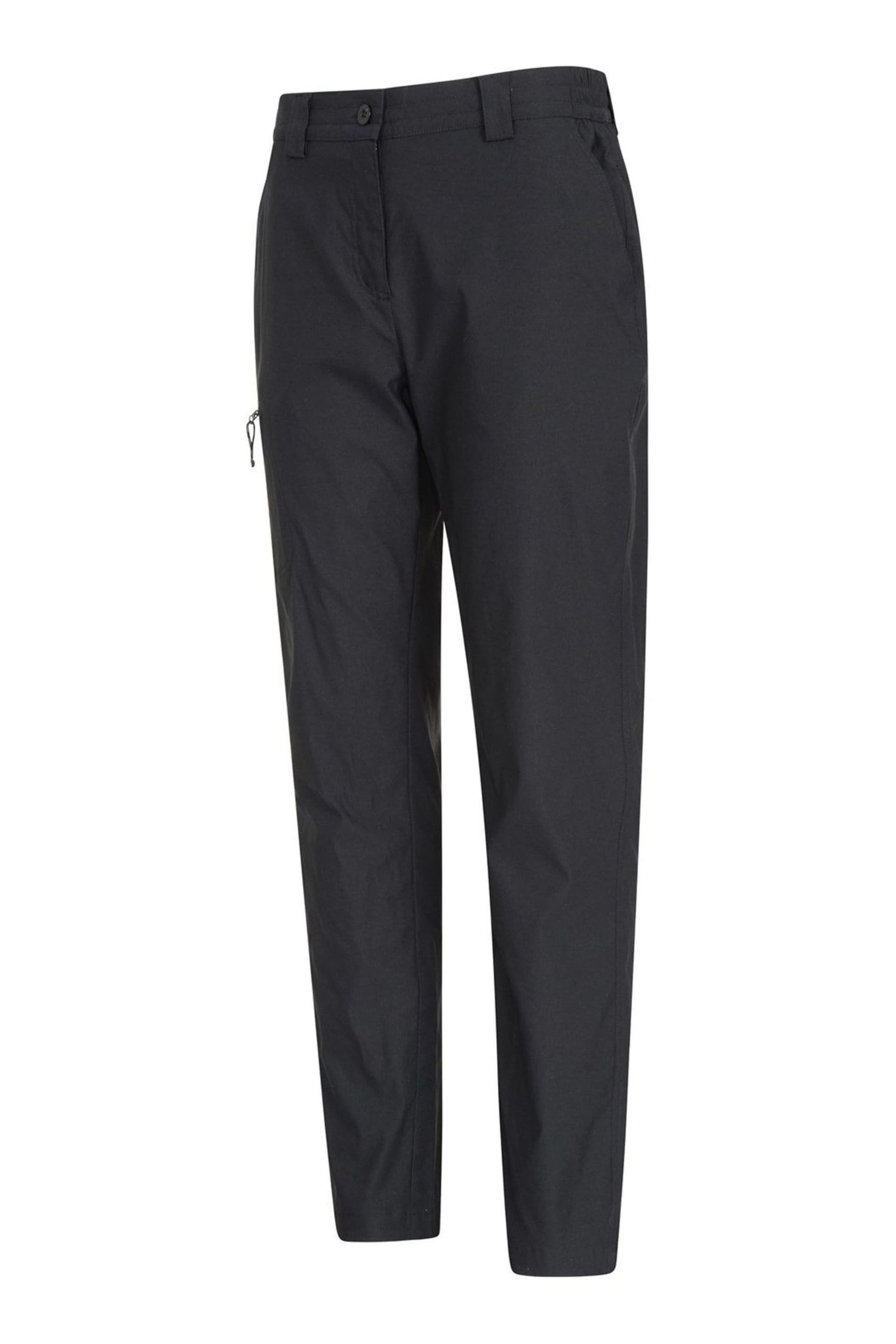 Mountain Warehouse Black Short Length Lightweight Stretch UV Protect Walking Hiker Womens Trousers - Image 3 of 4