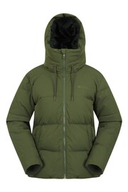 Mountain Warehouse Green Womens Cosy Extreme Short Down Jacket - Image 1 of 5
