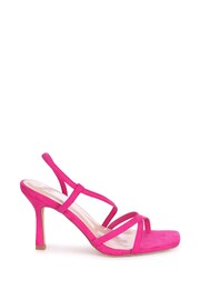 Linzi Pink Silvie Faux Suede Strappy Heeled Sandals - Image 2 of 4