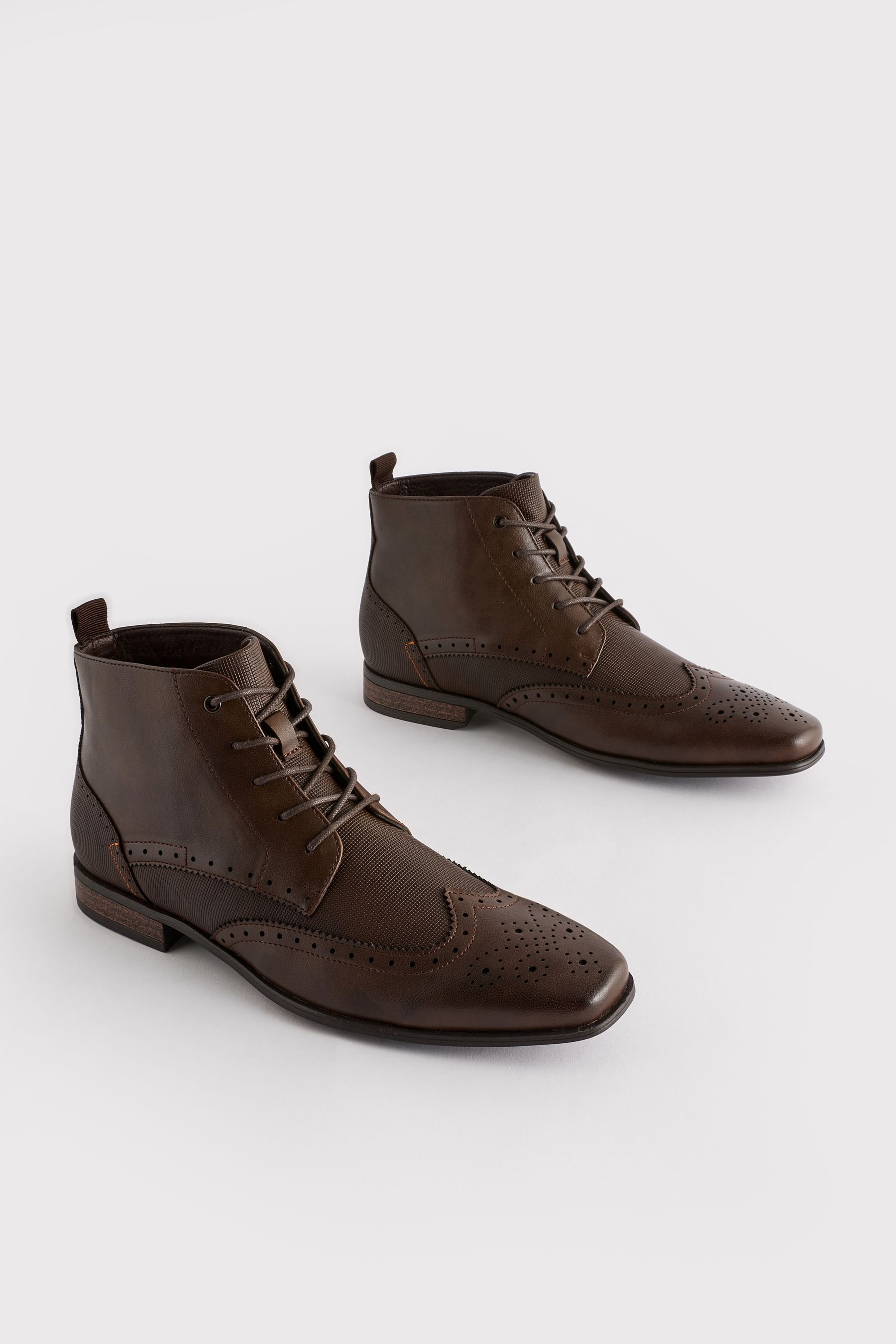 Buy Tan Brown Brogue Chukka Boots from Next Malta