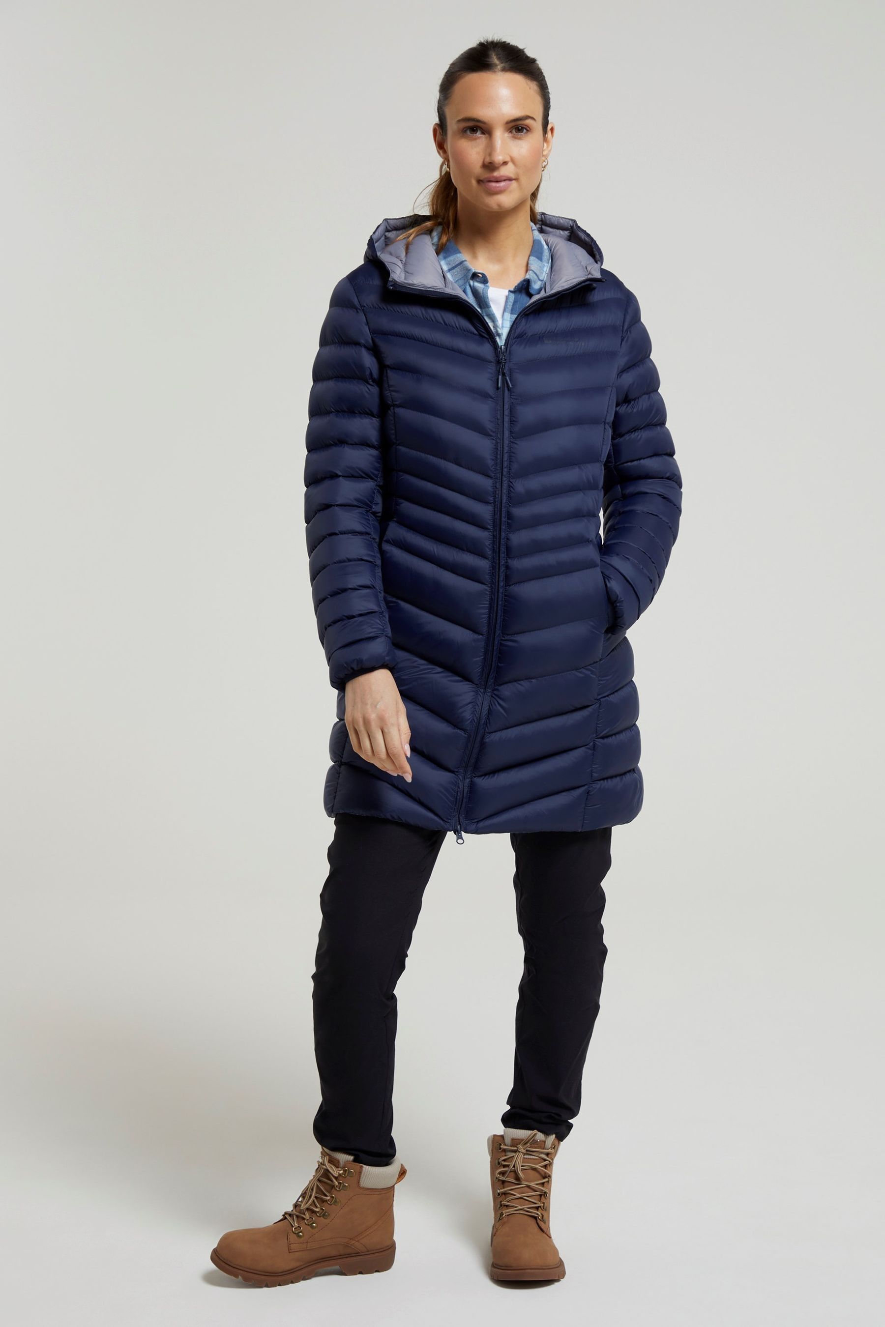 Florence womens long padded jacket deals