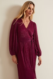 Phase Eight Pink Brielle Wrap Maxi Dress - Image 5 of 7