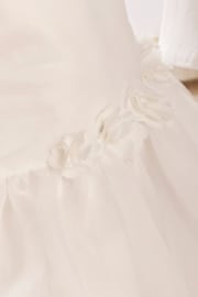 Mamas & Papas 100% Cotton Organza Flower White Dress - Image 6 of 8