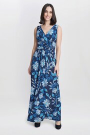 Gina Bacconi Heather Jersey Multi Maxi Dress - Image 1 of 5