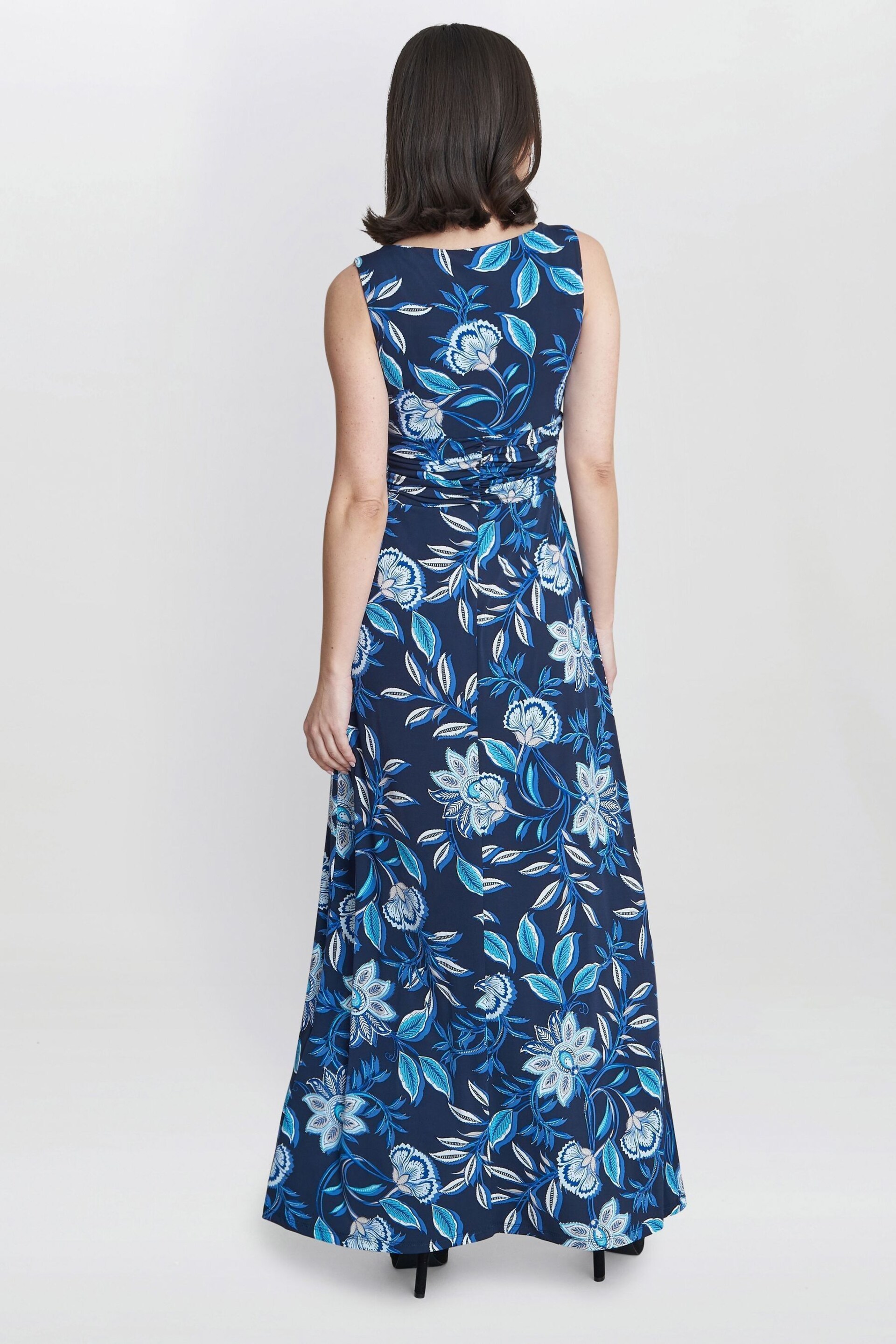 Gina Bacconi Heather Jersey Multi Maxi Dress - Image 2 of 5