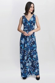 Gina Bacconi Heather Jersey Multi Maxi Dress - Image 3 of 5