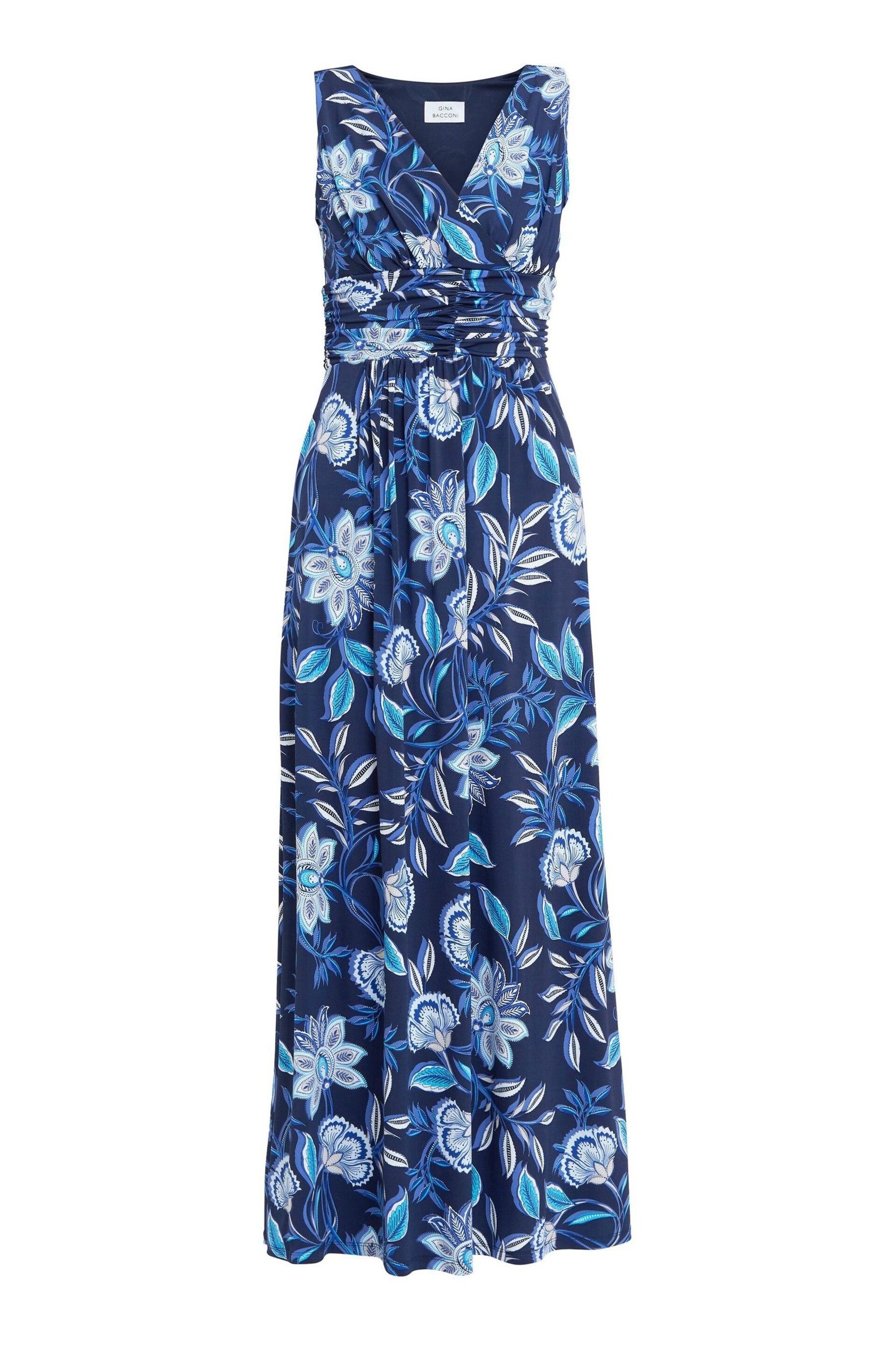 Gina Bacconi Heather Jersey Multi Maxi Dress - Image 5 of 5