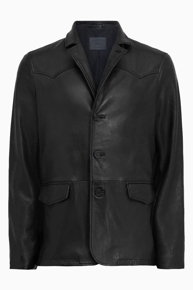 AllSaints Black Hunter Blazer - Image 8 of 8