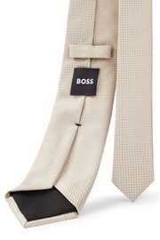 BOSS Natural Jacquard Pattern Silk Blend Tie - Image 5 of 5