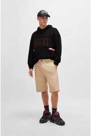 HUGO Sporty Varisty Logo Block Hoodie - Image 1 of 5