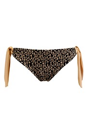 Pour Moi Black & Brown Casablanca Tie Side Bikini Briefs - Image 4 of 5