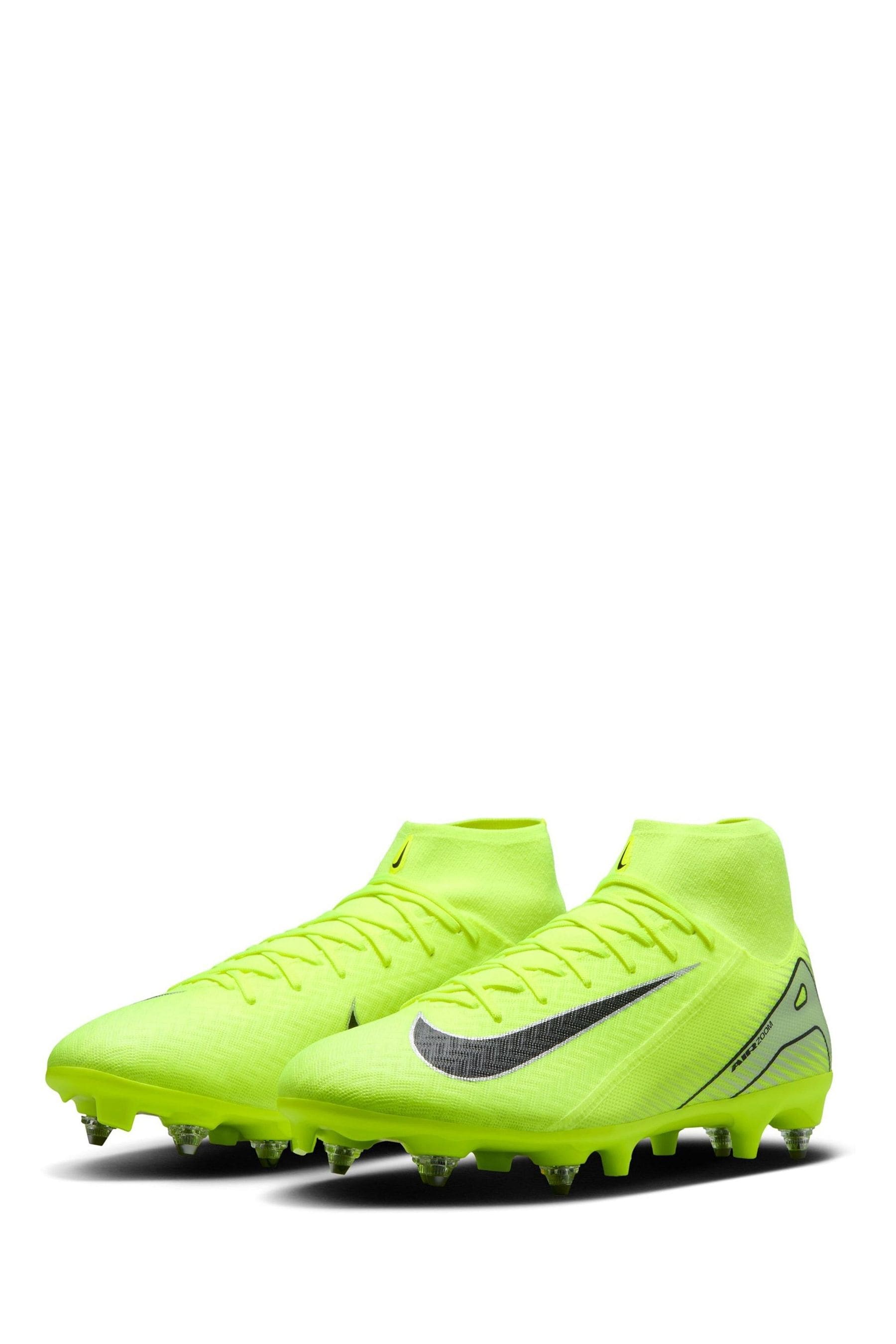 Buy Nike Green Adults Zoom Mercurial Superfly 10 Academy Soft Ground Green Football Boots from the Next UK online shop