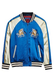 Superdry Blue Sukajan Embroidered Bomber Jacket - Image 5 of 7