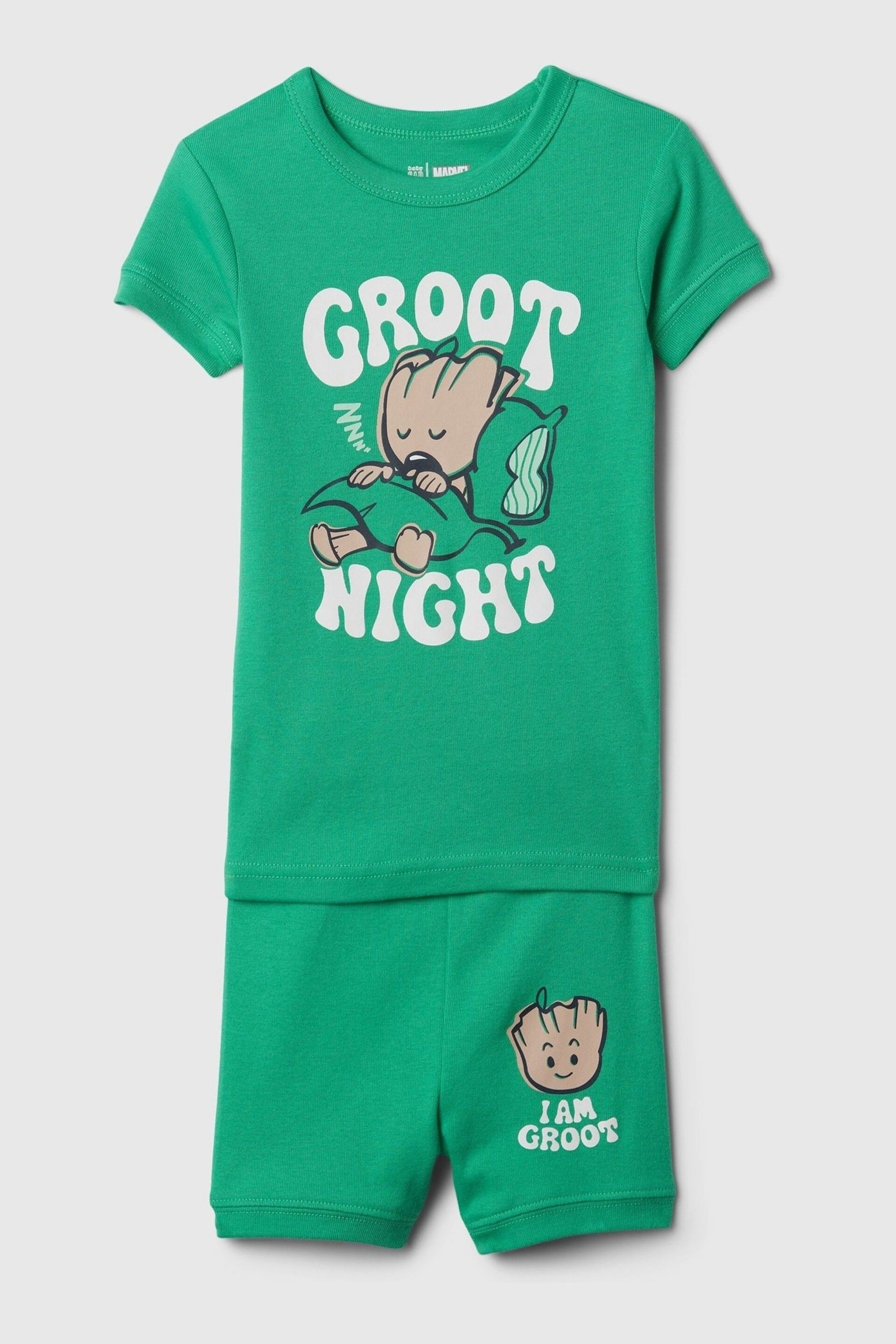 Gap Green Organic Cottton Marvel  Baby Pyjama Set (12mths-5yrs) - Image 1 of 2