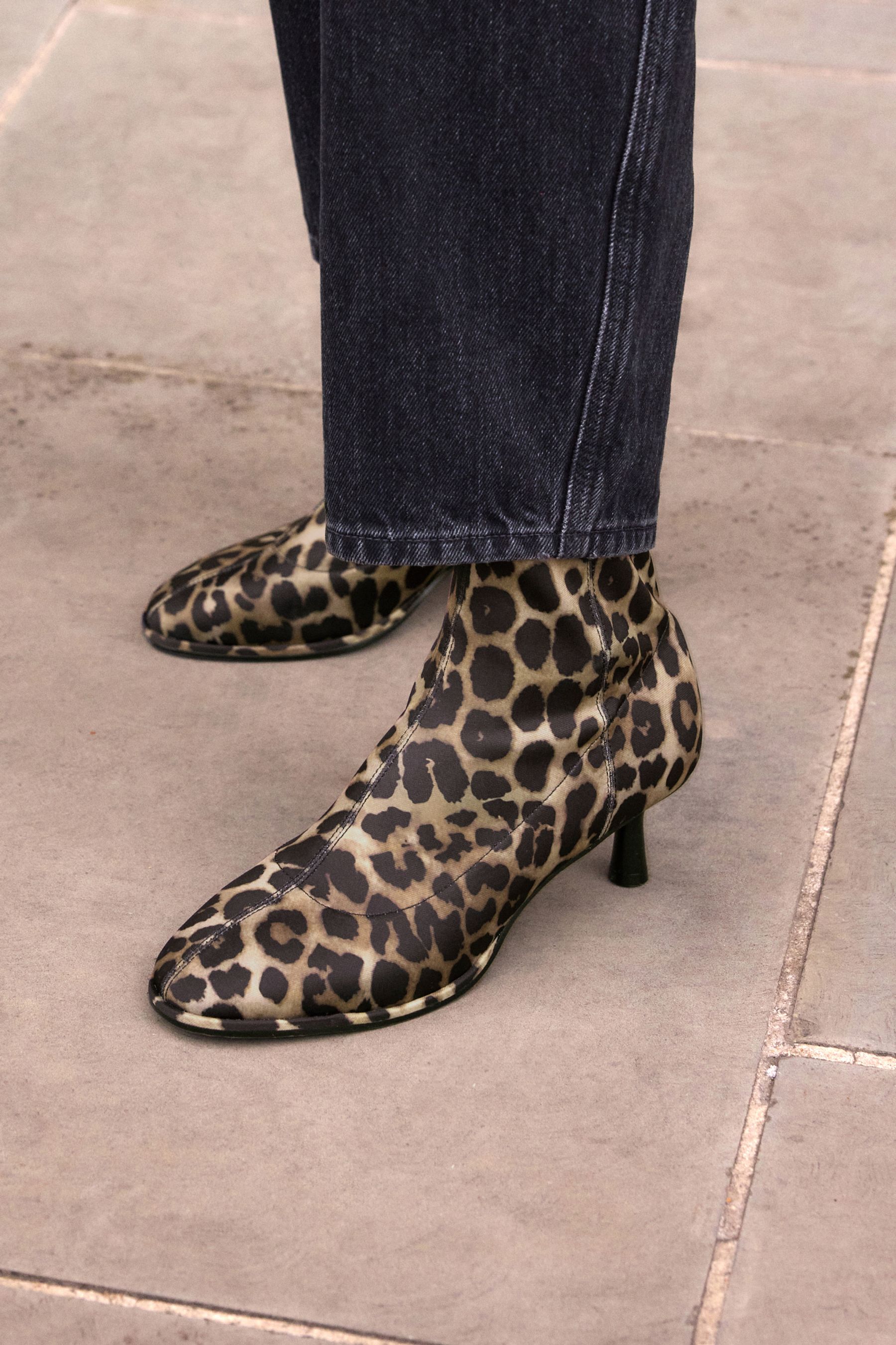 Comfortable leopard booties online