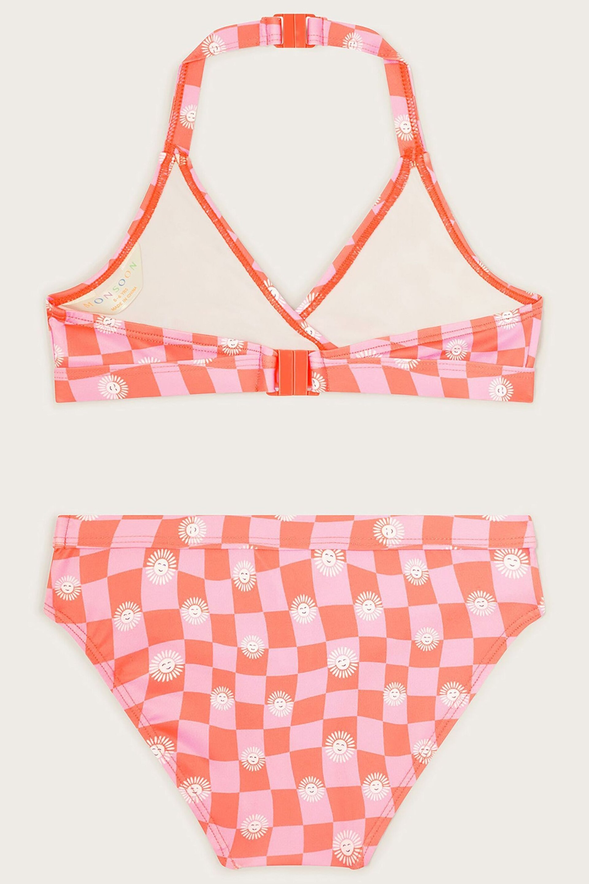 Monsoon Pink Check Bikini Set - Image 2 of 3