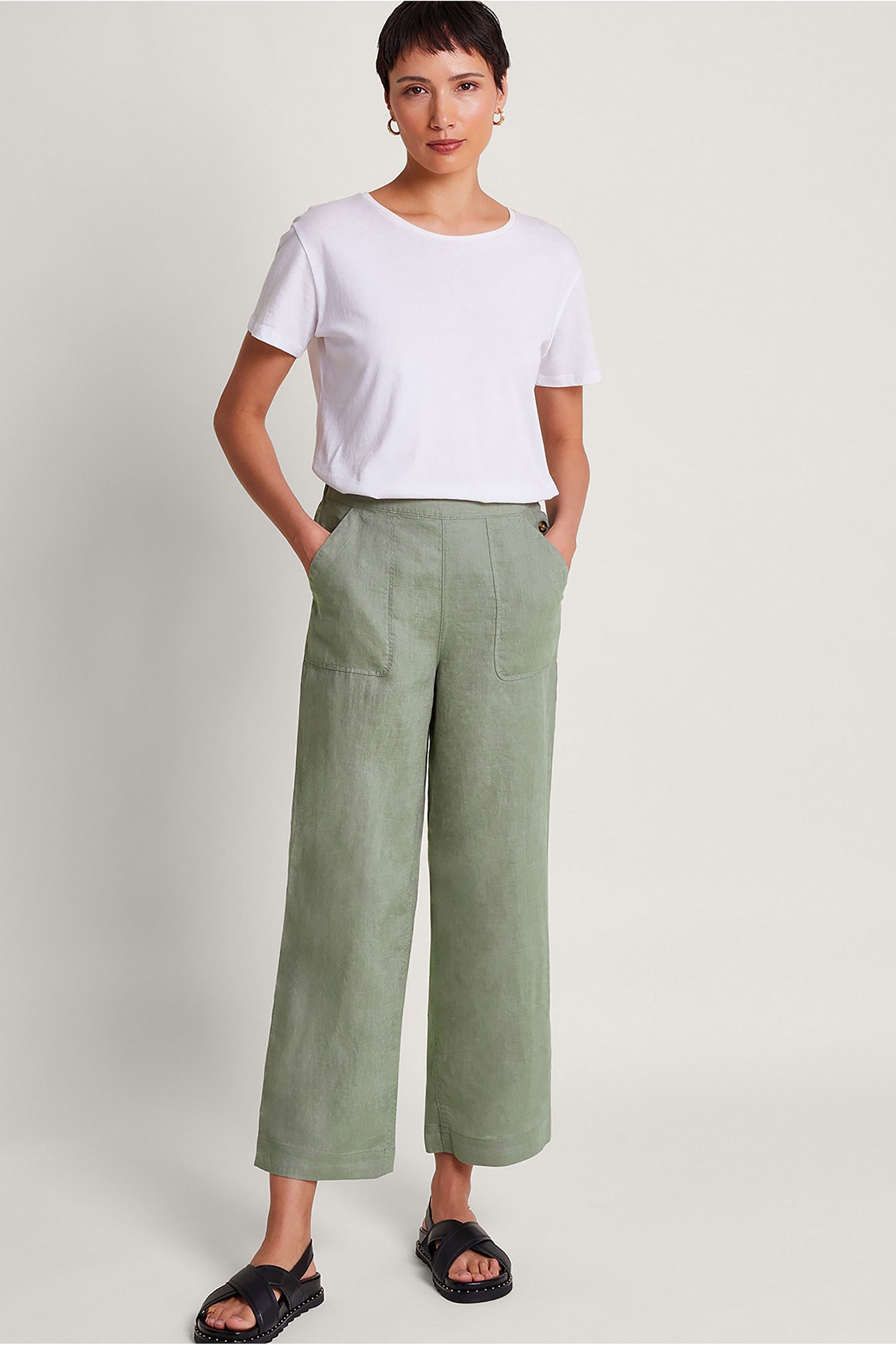 Buy Pantalon court Monsoon Parker lin from Next Luxembourg