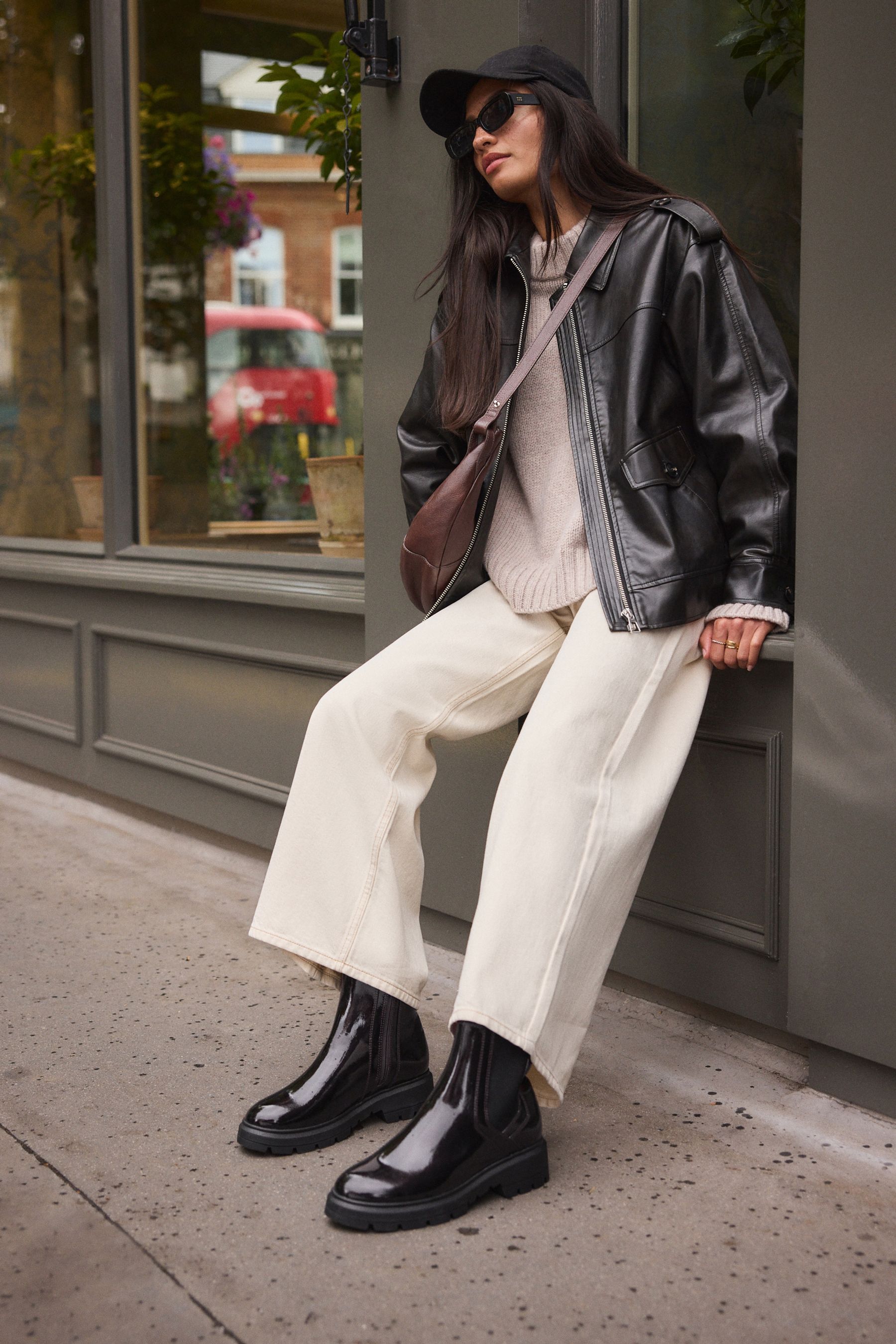 White pants chelsea boots on sale
